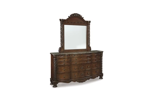 BEDROOM MIRROR North Shore Dark BrownB553-36 ASHLEY