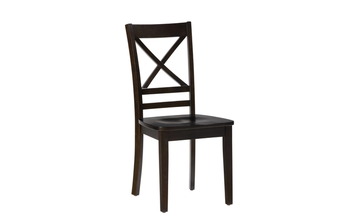 552-806KD SIMPLICITY COLLECTION X BACK SIDE CHAIR (2/CTN) SIMPLICITY COLLECTION