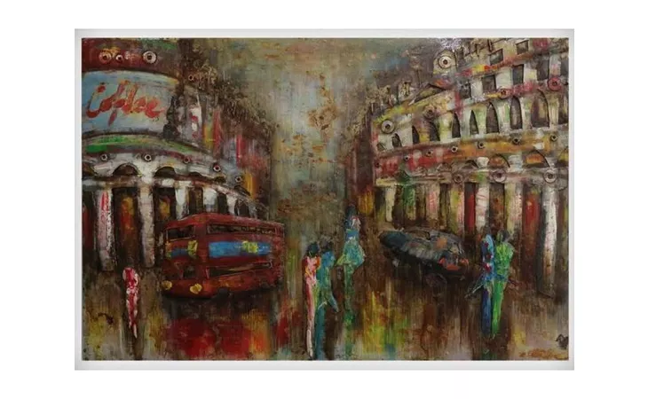 F032  DOUBLE DECKER BUS PAINTING