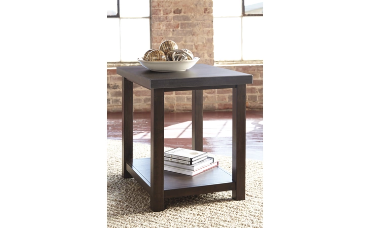 T913-7 STARMORE - BROWN CHAIR SIDE END TABLE STARMORE