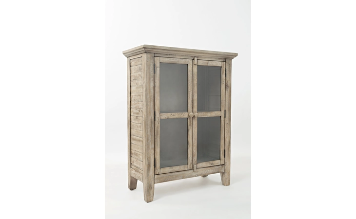 1620-32 RUSTIC SHORES COLLECTION - ASSEMBLED 2 DOOR HIGH CABINET W/GLASS PANEL DOORS - ASSEMBLED RUSTIC SHORES COLLECTION - ASSEMBLED