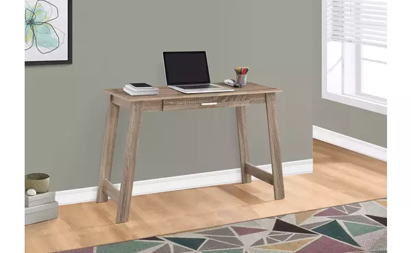 computer desk - 42 l - dark taupe with a storage drawer by monarch specialties