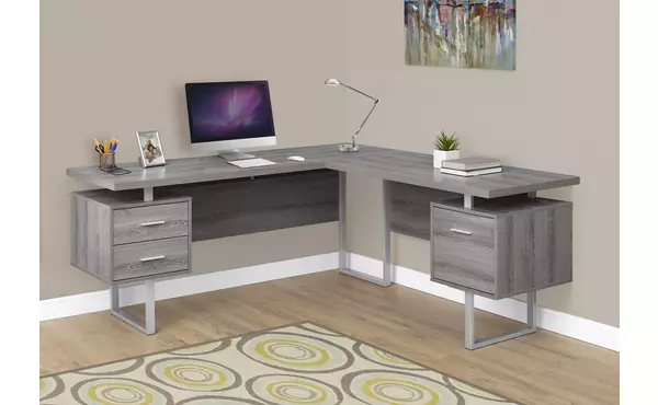 computer desk - 70 l - dark taupe left or right facing by monarch specialties