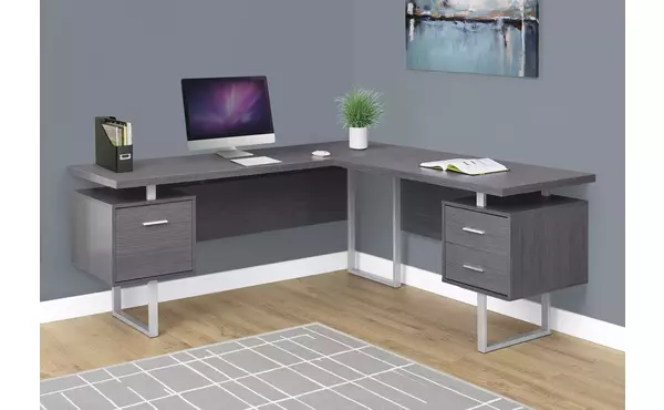 computer desk - 70 l - grey left or right facing by monarch specialties