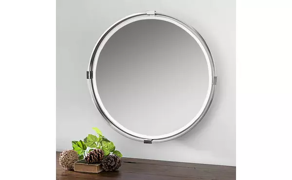 tazlina round mirror by uttermost
