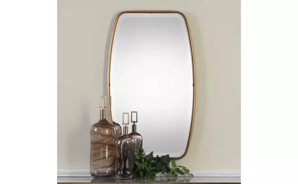 canillo mirror, gold by uttermost