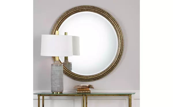 spera round mirror by uttermost