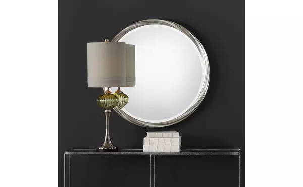 orion round mirror by uttermost