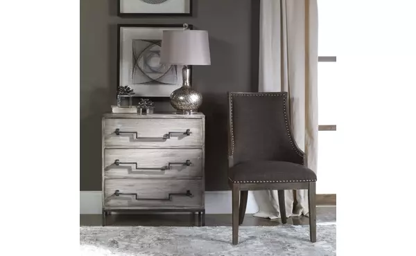 jory accent chest, ivory by uttermost