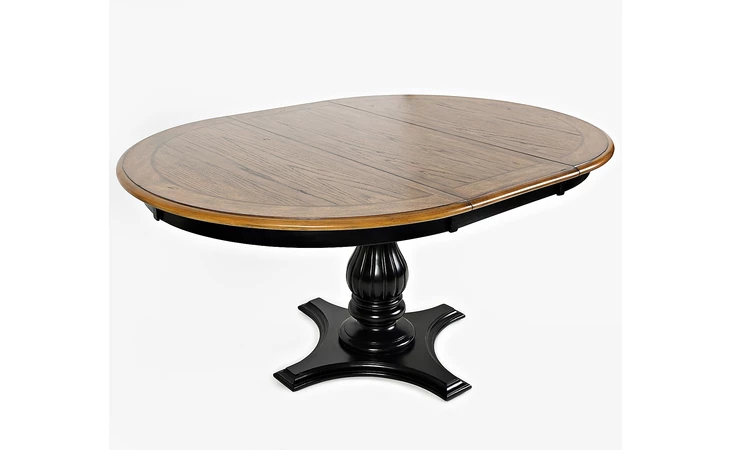 1786-66T CASTLE HILL COLLECTION ROUND TO OVAL DINING TABLE TOP W 18