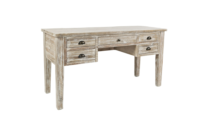 1743-58 ARTISAN'S CRAFT COLLECTION 5 DRAWER DESK W/FULLY FINISHED BACK ARTISAN'S CRAFT COLLECTION