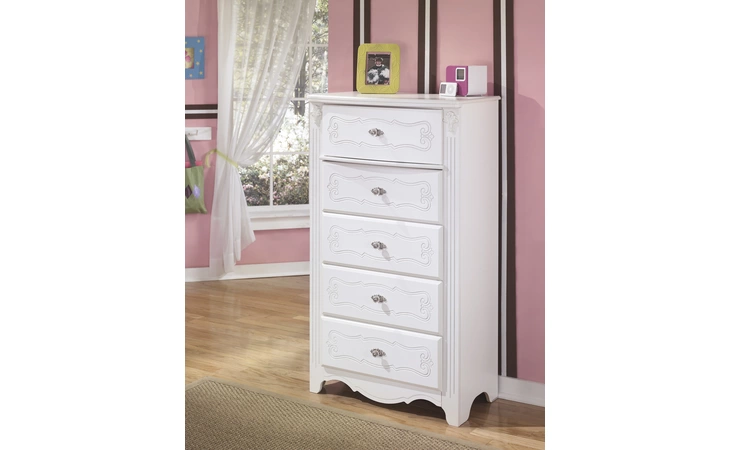 B188-46 EXQUISITE FIVE DRAWER CHEST
