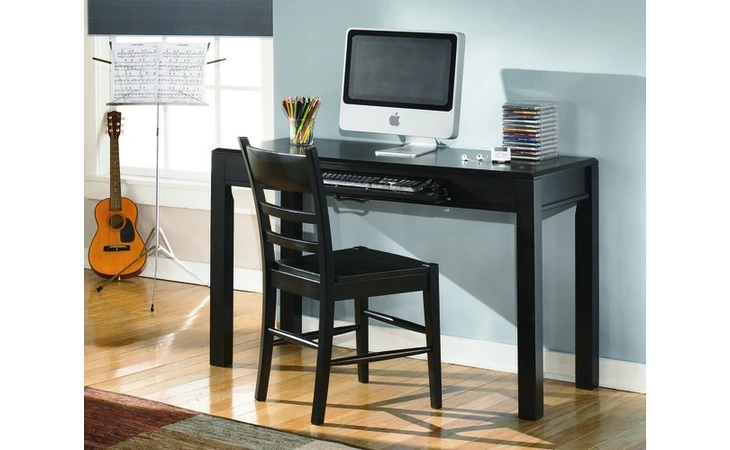 B473-222 KIRA - ALMOST BLACK DESK AND CHAIR,