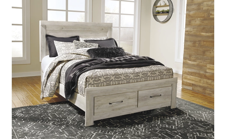 QUEEN STORAGE FOOTBOARD ASHLEY Bellaby Whitewash B331-54S
