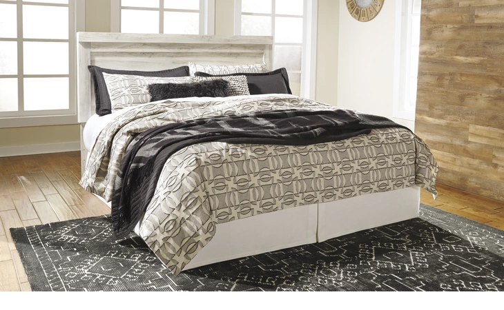 KING PANEL HEADBOARD ASHLEY Bellaby Whitewash B331-58