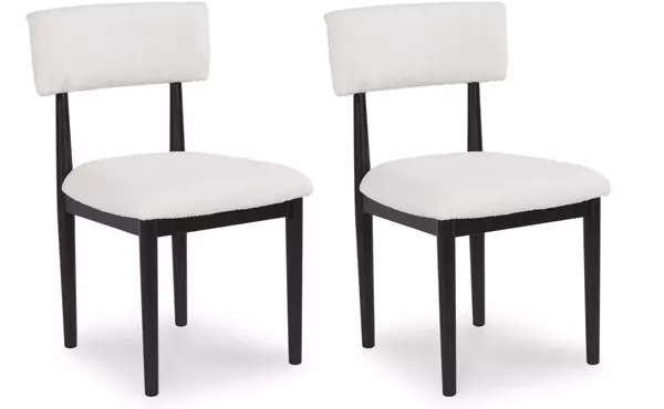 xandrum black dining uph side chair (2/cn) by ashley