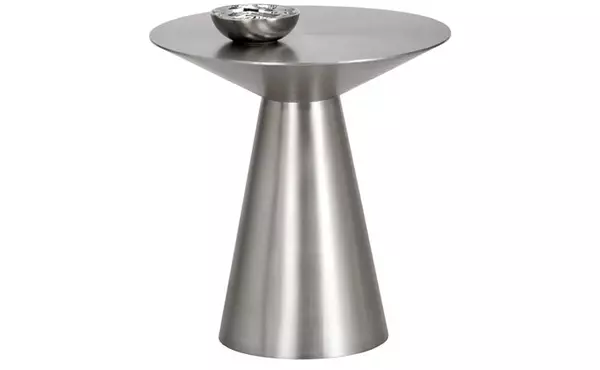 carmel  carmel side table - stainless steel by sunpan