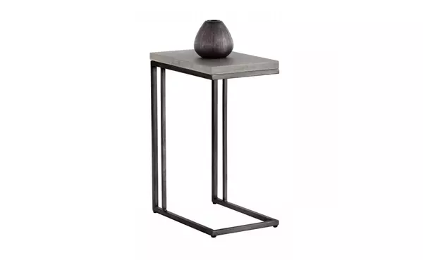 sawyer  sawyer end table - black - grey by sunpan