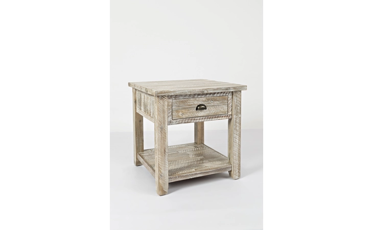 1743-3 ARTISAN'S CRAFT COLLECTION END TABLE W/DRAWER, SHELF ARTISAN'S CRAFT COLLECTION