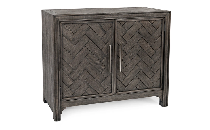 1356-40 GRAMERCY COLLECTION 2 DOOR ACCENT CABINET W/CHEVRON PATTERN DOOR - ASSEMBLED GRAMERCY COLLECTION