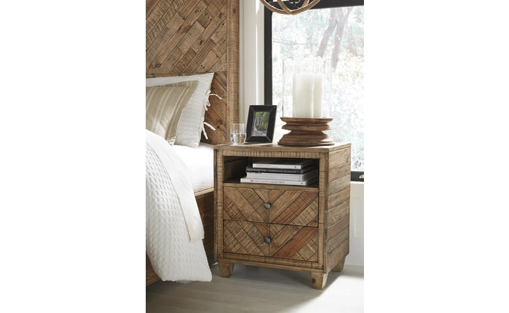 B754-92 Grindleburg TWO DRAWER NIGHT STAND