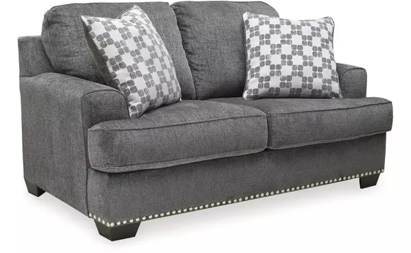 locklin carbon loveseat by ashley
