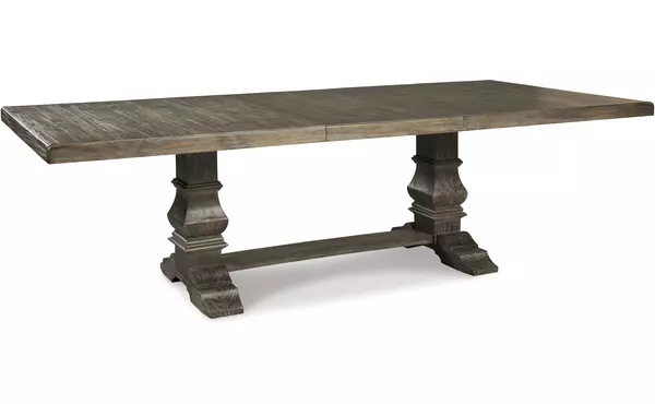 wyndahl rustic brown rect drm extension table top by ashley