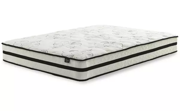 chime 10 inch hybrid white full mattress by ashley