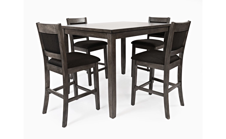 1886 GREYSON HEIGHTS COLLECTION 5 PACK - TABLE AND 4  UPH STOOLS; STOOL - 18X21X39 GREYSON HEIGHTS COLLECTION