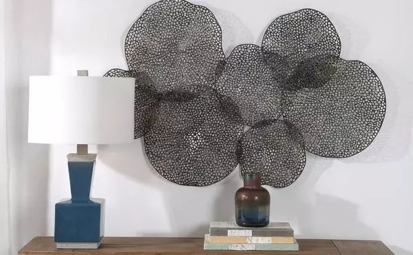 ripley metal wall decor, bronze by uttermost