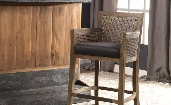 encore counter stool, gray by uttermost