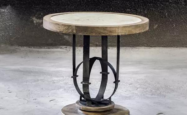 sydney side table by uttermost