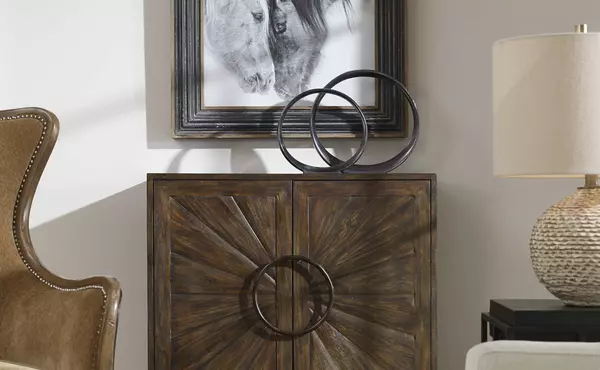 kohana 2 door cabinet by uttermost