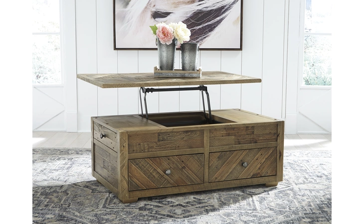 T754-20 GRINDLEBURG LIFT TOP COFFEE TABLE