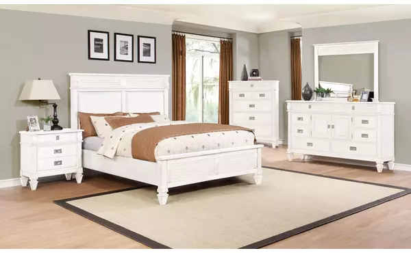 white dresser w full extention drawer glides,8 drawers&2doors by lifestyle