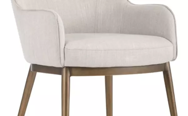 franklin  franklin dining armchair - beige linen by sunpan