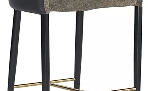 asher  asher barstool - sparrow grey napa black by sunpan