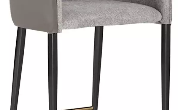asher  asher counter stool - flint grey napa taupe by sunpan