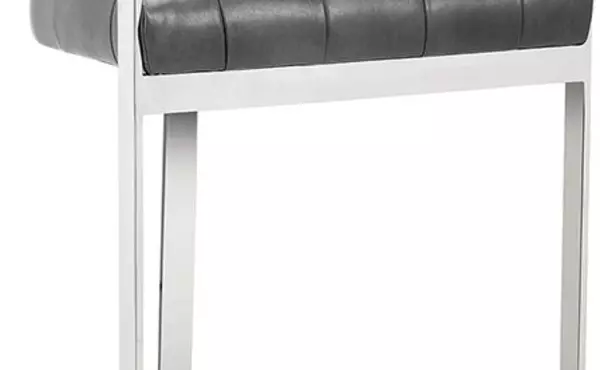beaumont  beaumont counter stool - stainless steel - cantina magnetite by sunpan