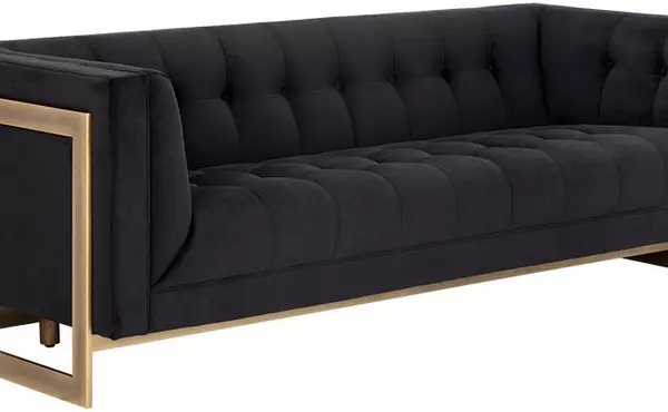 ekon  ekon sofa - abbington black by sunpan