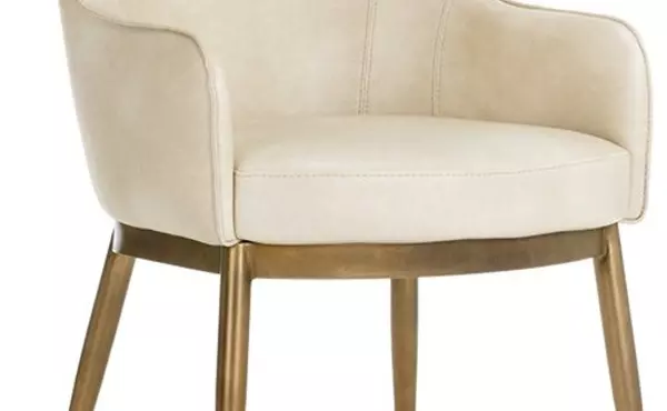 franklin  franklin dining armchair - bravo cream by sunpan