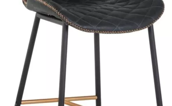 lyla  lyla counter stool - antique black by sunpan