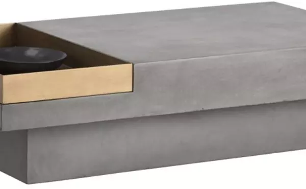 quill  quill coffee table - rectangular by sunpan