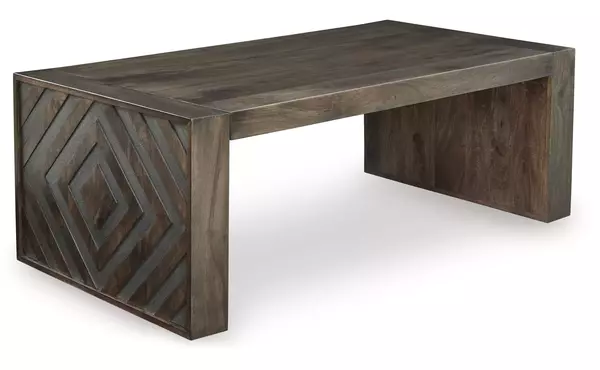 dreggan brown rectangular cocktail table by ashley