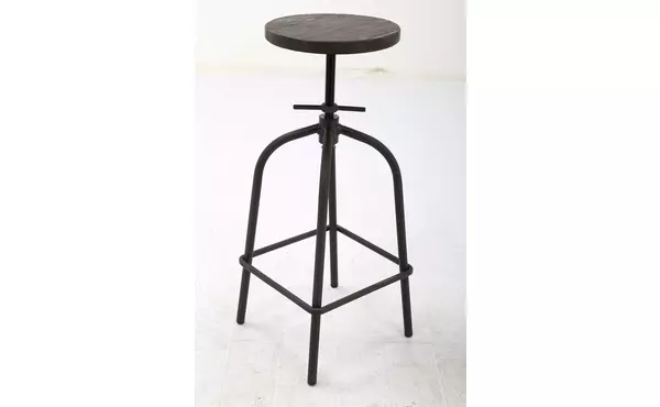 adjustable height metal chair,2pcs ctn elm black coating by exact