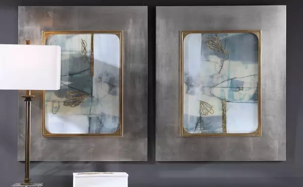 gilded whimsy framed prints, s-2 by uttermost