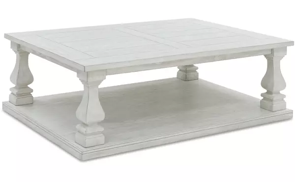 arlendyne antique white rectangular cocktail table by ashley
