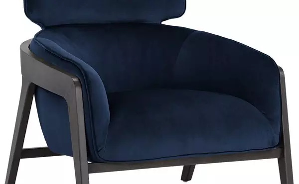 maximus lounge chair - metropolis blue by sunpan