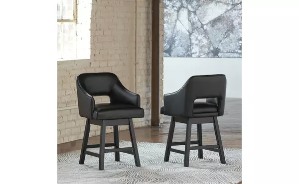 tallenger multi uph swivel barstool (2/cn) by ashley