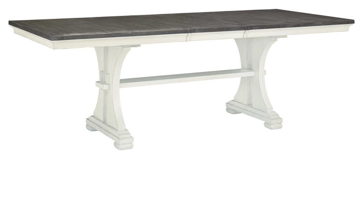 D763-45 Nashbryn - Two-tone RECT DINING ROOM EXT TABLE